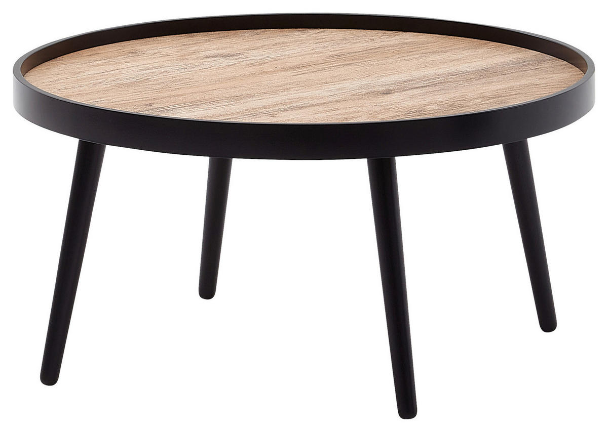 KLUBSKA MIZA, črna  - črna, Moderno, leseni material/les (76/76/40cm) - MID.YOU