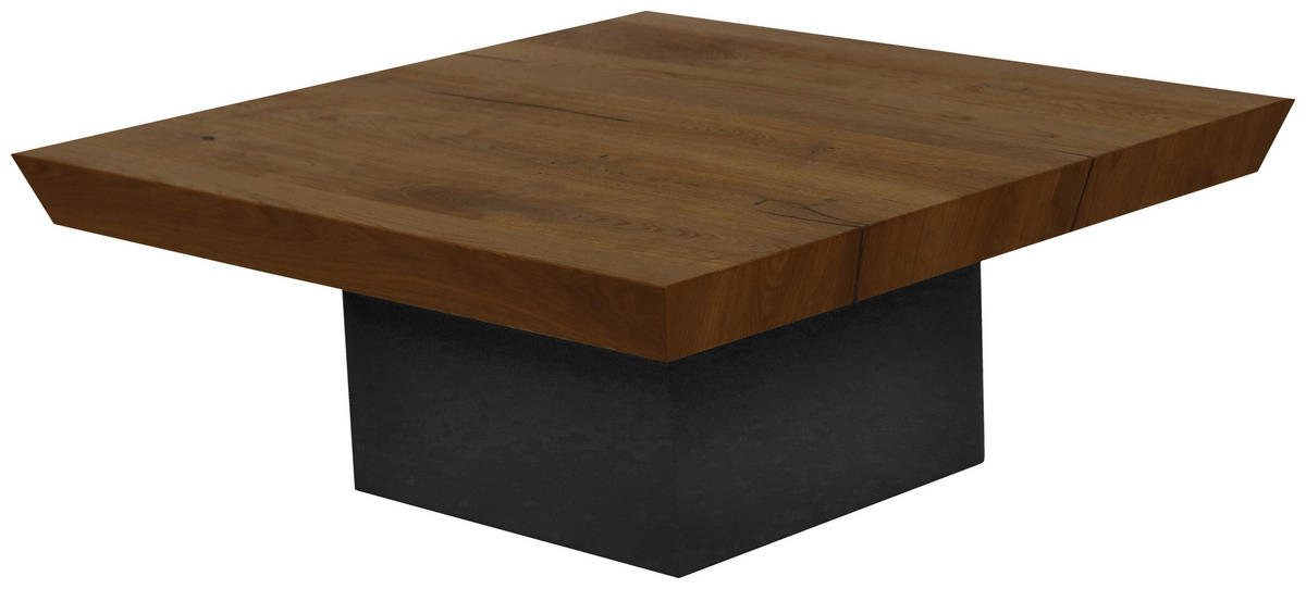 COUCHTISCH Holz 120/120/39 cm  - Honigeiche/Anthrazit, Natur, Holz/Holzwerkstoff (120/120/39cm) - Fubo