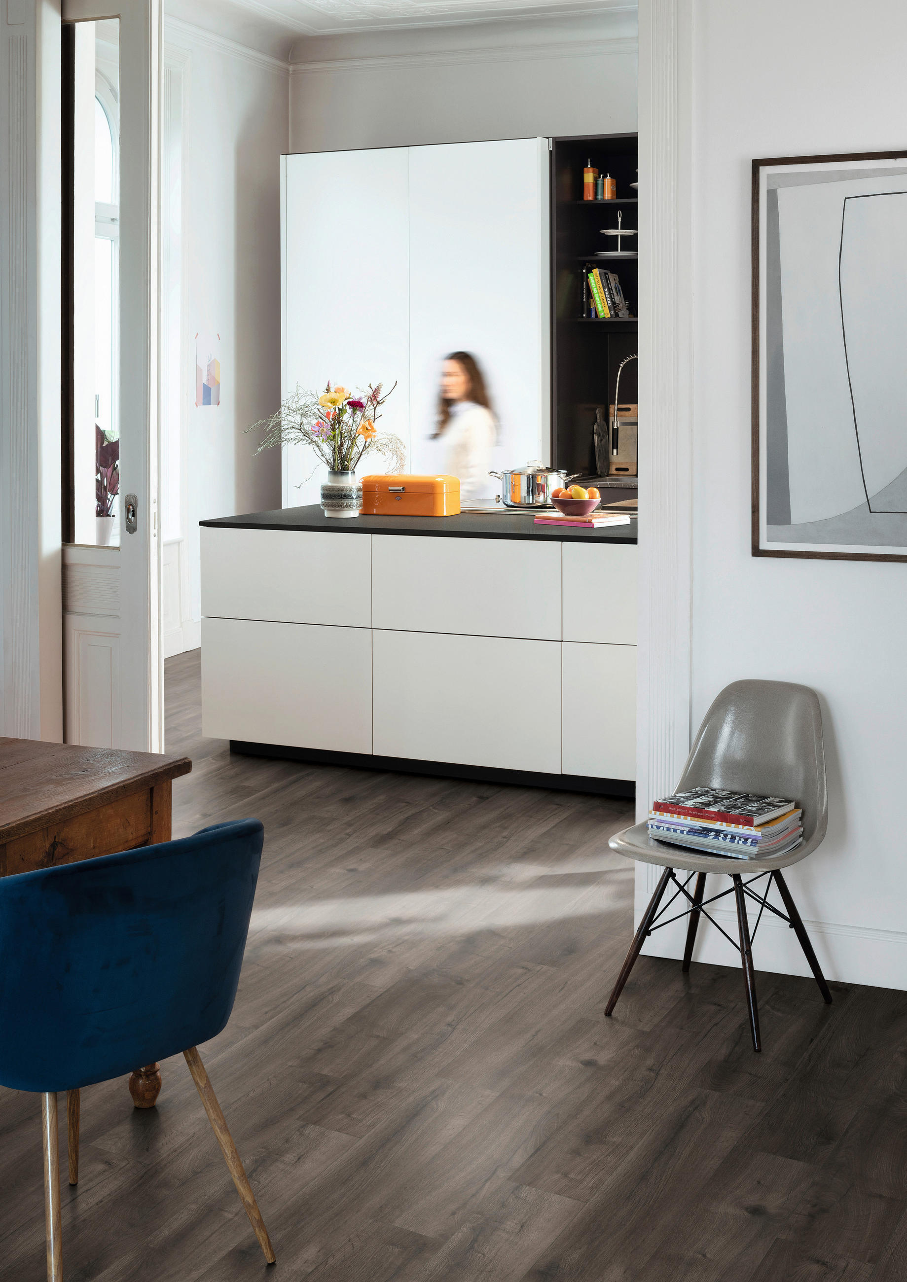 LAMINATBODEN Loja Eiche grau EGGER Nature Sense Aqua  per  m² - Eichefarben/Dunkelgrau, KONVENTIONELL, Holzwerkstoff (129.2/19.3/0.8cm) - Egger Holzwerkstoffe