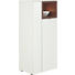 KOMODA HIGHBOARD, ořech, bílá, barvy ořechu - bílá/černá, Design, kov/dřevo (60/139/43cm) - Venjakob KOMODA HIGHBOARD, ořech, bílá, barvy ořechu - bílá/černá, Design, kov/dřevo (60/139/43cm) - Venjakob