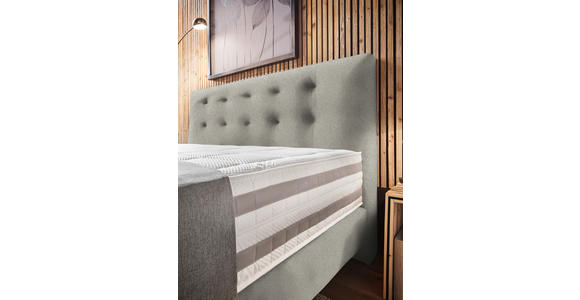 BOXSPRINGBETT 160/200 cm  in Beige  - Beige, KONVENTIONELL, Holz/Textil (160/200cm) - Dieter Knoll