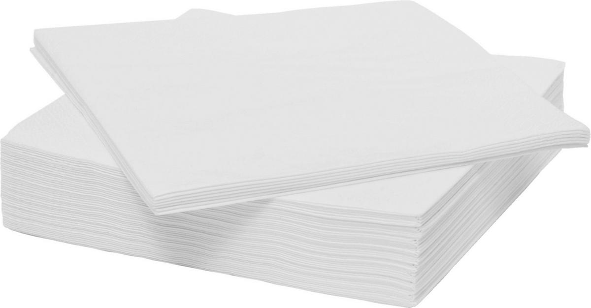 SERVIETTE  33/33 cm   - Weiss, Basics, Papier (33/33cm) - Boxxx