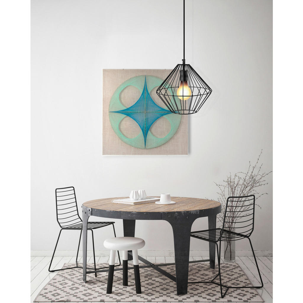 Thumbnail - Kayoom Bild, Blau, Metall, Textil, Holzwerkstoff, quadratisch, 45x45x6 cm, Bilder und Zubehör, Wandbilder, Sonstige Wand...