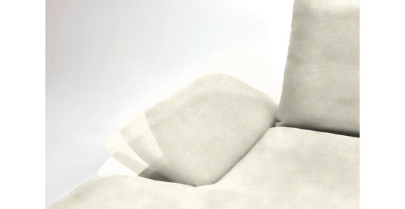 ECKSOFA in Flachgewebe Creme 159/314 cm - Creme/Schwarz, Design, Holz/Textil (159/314cm) - Dieter Knoll