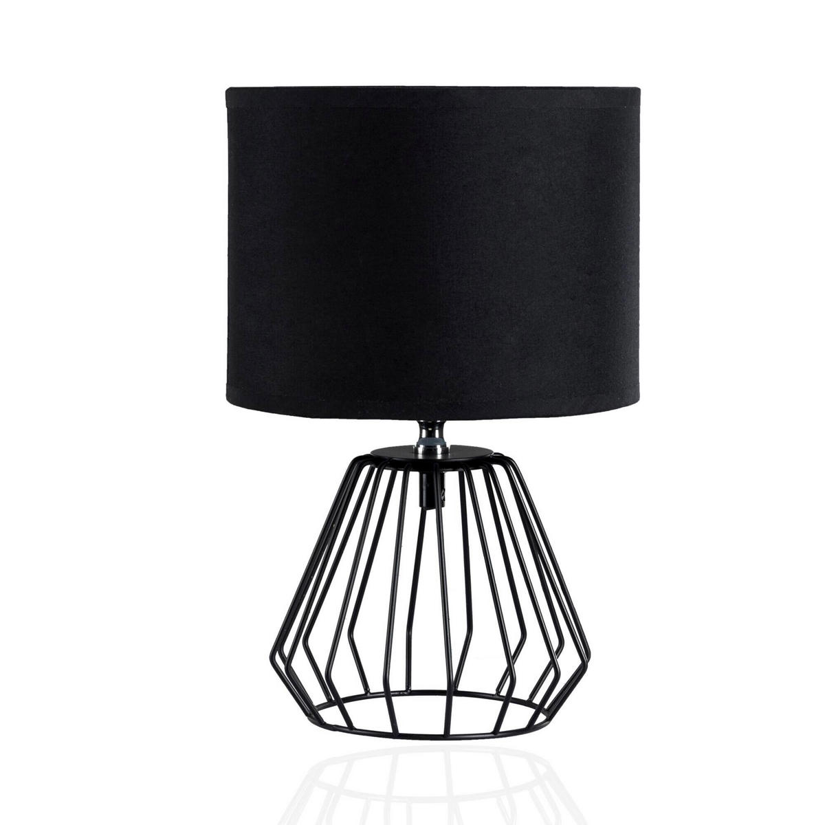 LED-TISCHLEUCHTE Shiny Diamond 20/30.5 cm  - Schwarz, Design, Kunststoff/Textil (20/30.5cm) - Paulmann