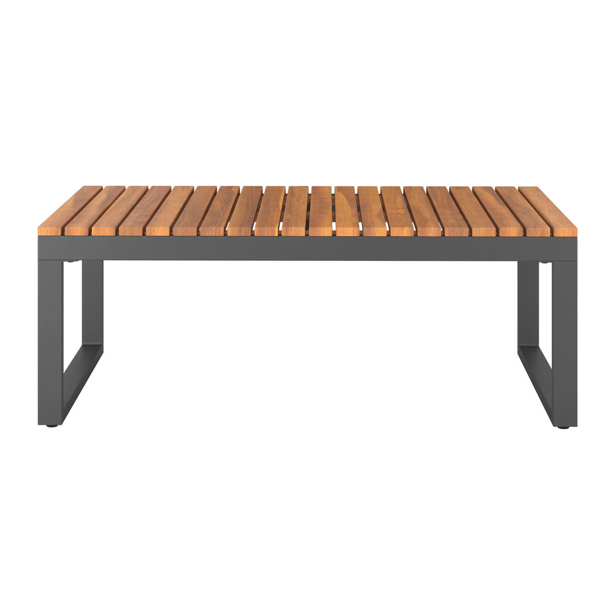 LOUNGEGARNITUR 3-teilig   Akazie Stahl  - Weiß/Grau, MODERN, Holz/Textil - Beldano