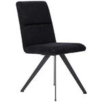 STUHL Webstoff Schwarz  - Schwarz, Design, Textil/Metall (46/91/61cm) - Novel