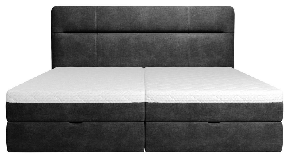 BOXBETT 160/200 cm  in Anthrazit  - Anthrazit, Modern, Holz/Holzwerkstoff (160/200cm) - MID.YOU
