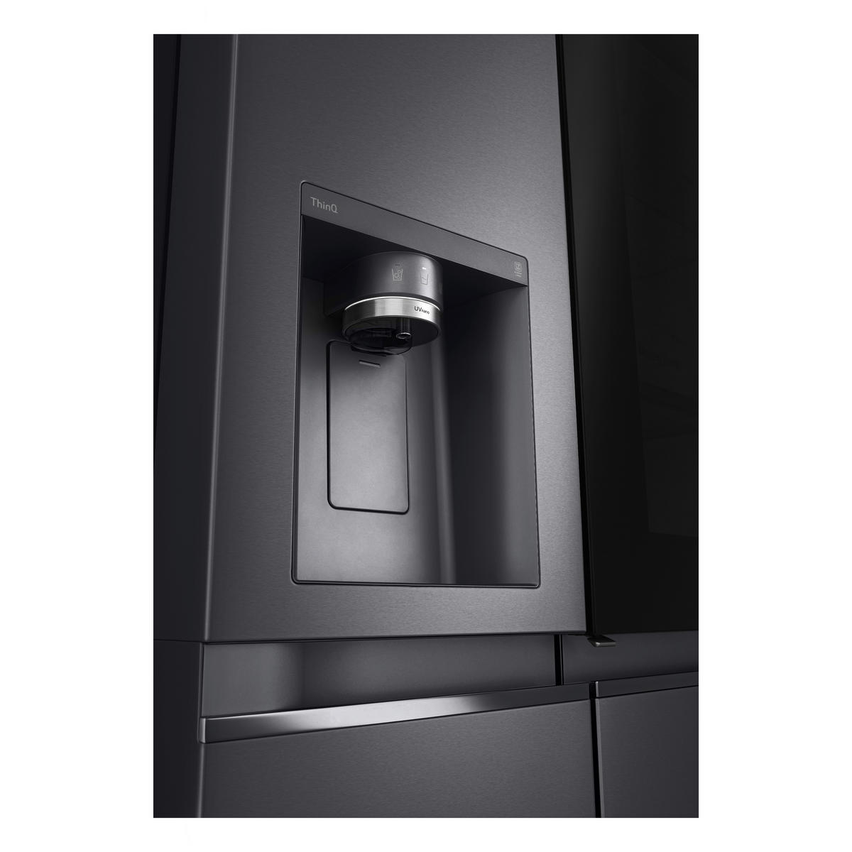 SIDE-BY-SIDE 91,3/179/73,5 cm GSXV91MCAE  - Schwarz, Basics, Metall (91,3/179/73,5cm) - LG