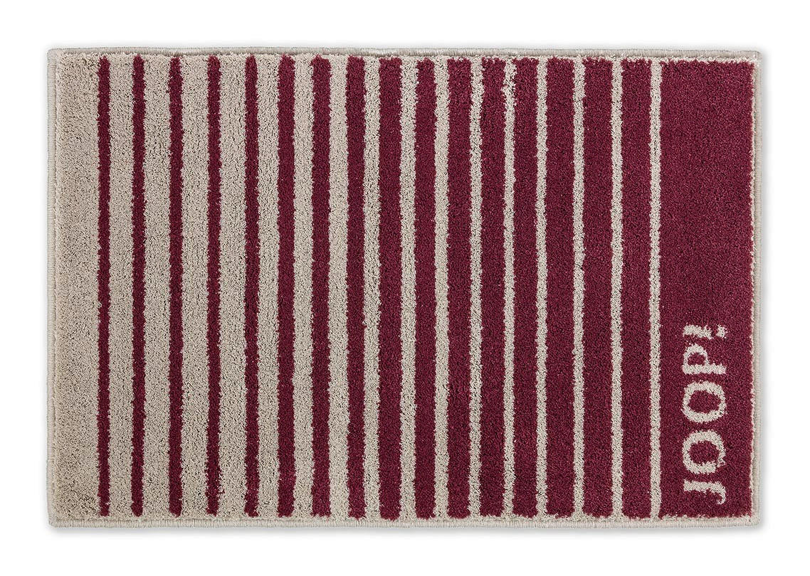 BADTEPPICH Bordeaux, Ecru 70/120 cm  - Ecru/Bordeaux, Design, Textil (70/120cm) - Joop!