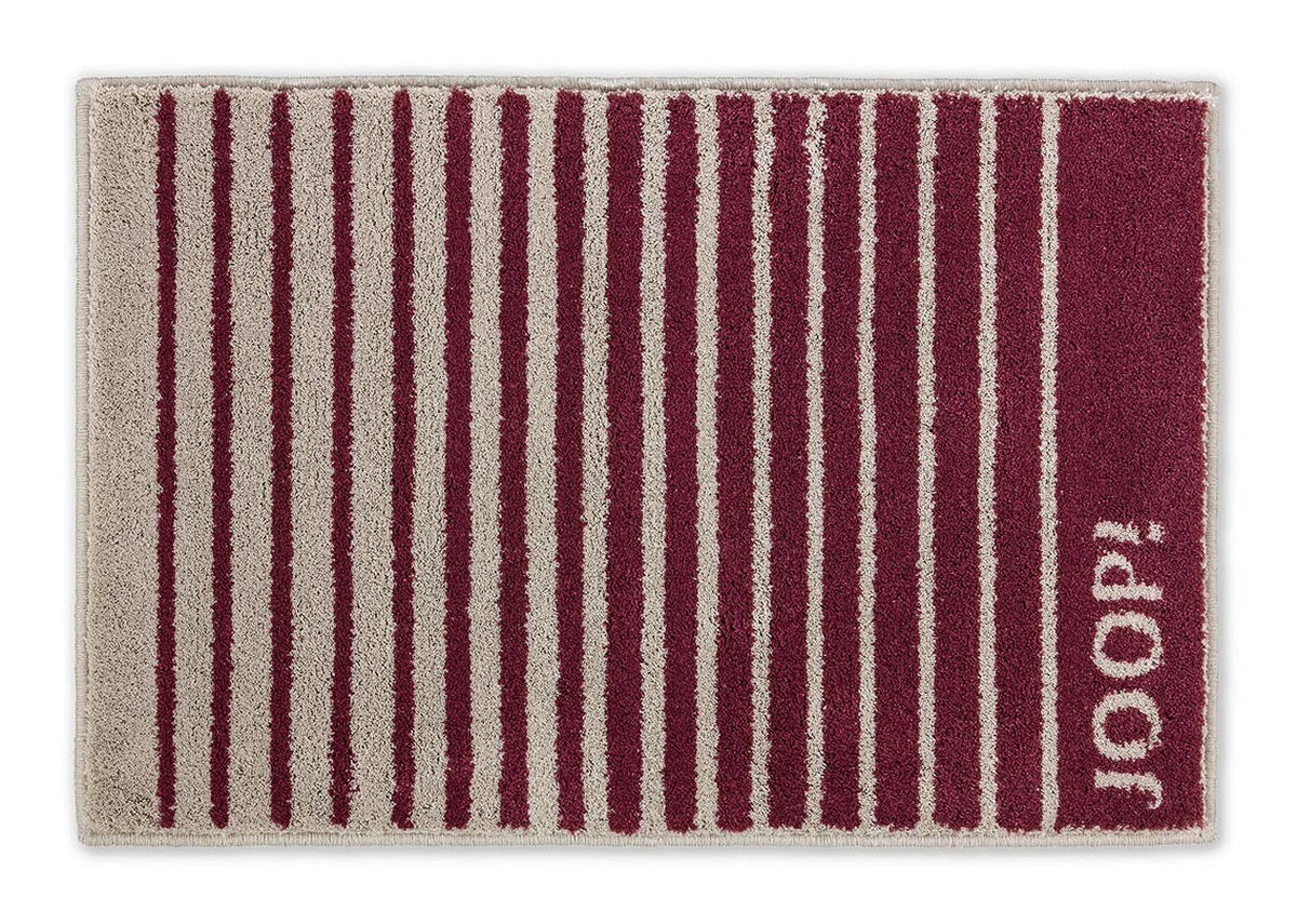 BADTEPPICH Bordeaux, Ecru 70/120 cm  - Ecru/Bordeaux, Design, Textil (70/120cm) - Joop!