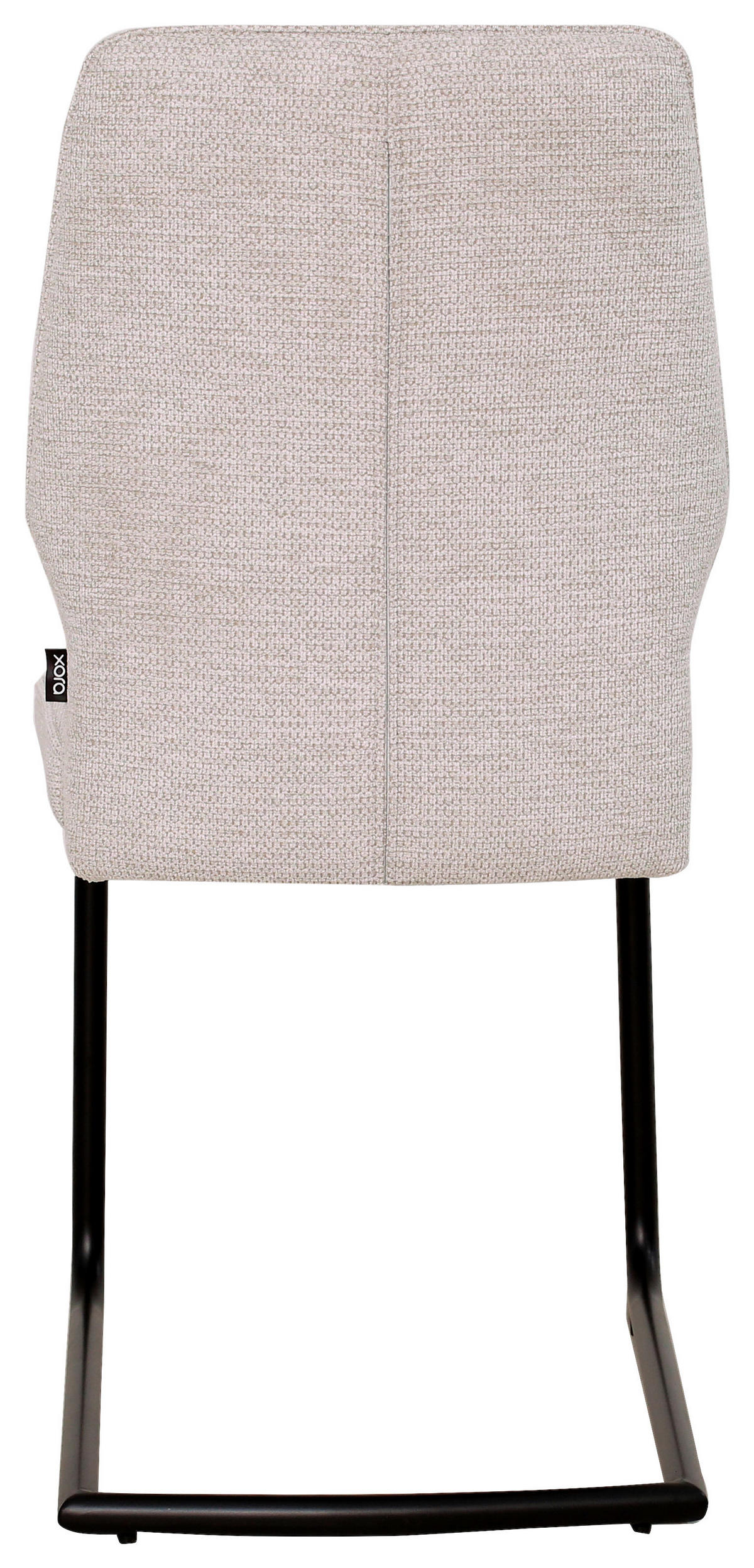 SCAUN CANTILEVER din metal, textil bej  - bej/negru, Design, metal/textil (45/91/62cm) - Xora