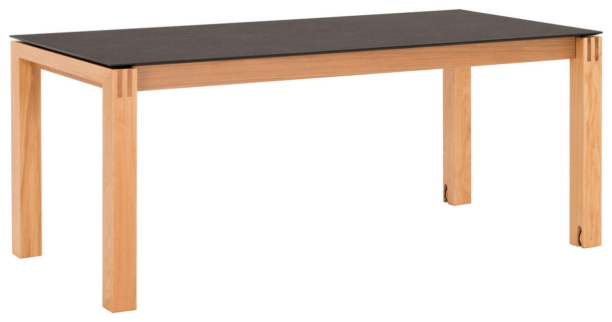 ESSTISCH in Holz, Kunststoff 140(240)/90/76 cm  - Eichefarben/Graphitfarben, Design, Holz/Kunststoff (140(240)/90/76cm) - Dieter Knoll
