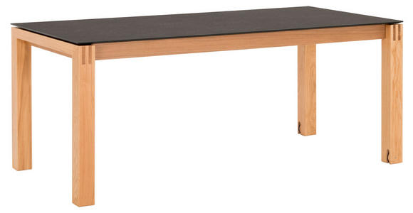 ESSTISCH in Holz, Kunststoff 160-260/90/76 cm  - Eichefarben/Graphitfarben, Design, Holz/Kunststoff (160-260/90/76cm) - Dieter Knoll