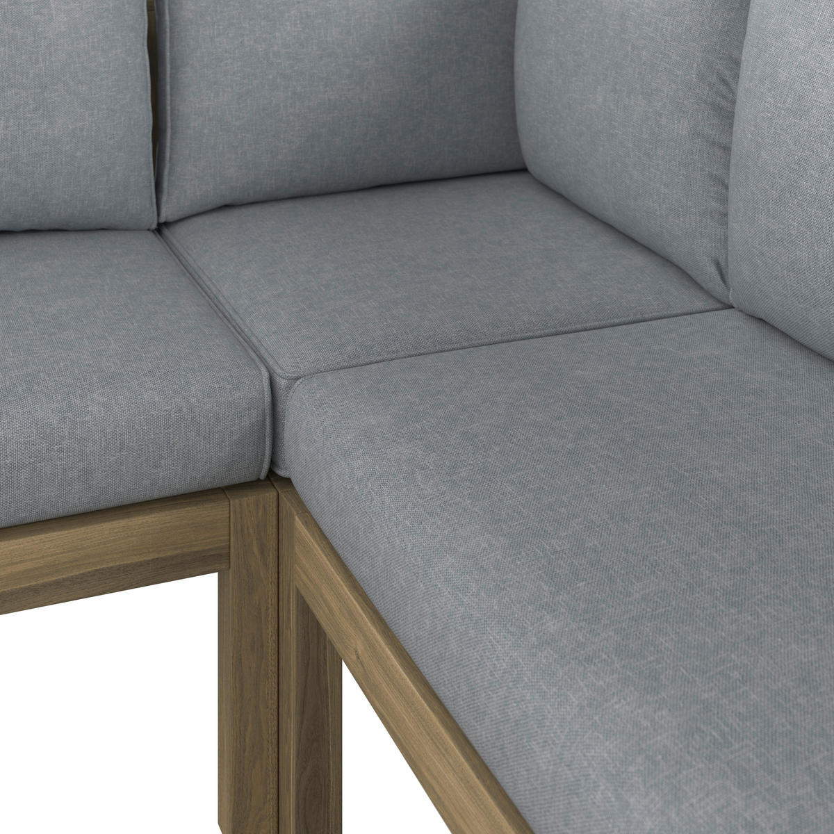 LOUNGE ÉTKEZŐGARNITÚRA  226/173 cm   - bézs/akácia színű, Modern, fa (226/173cm) - Ambia Garden
