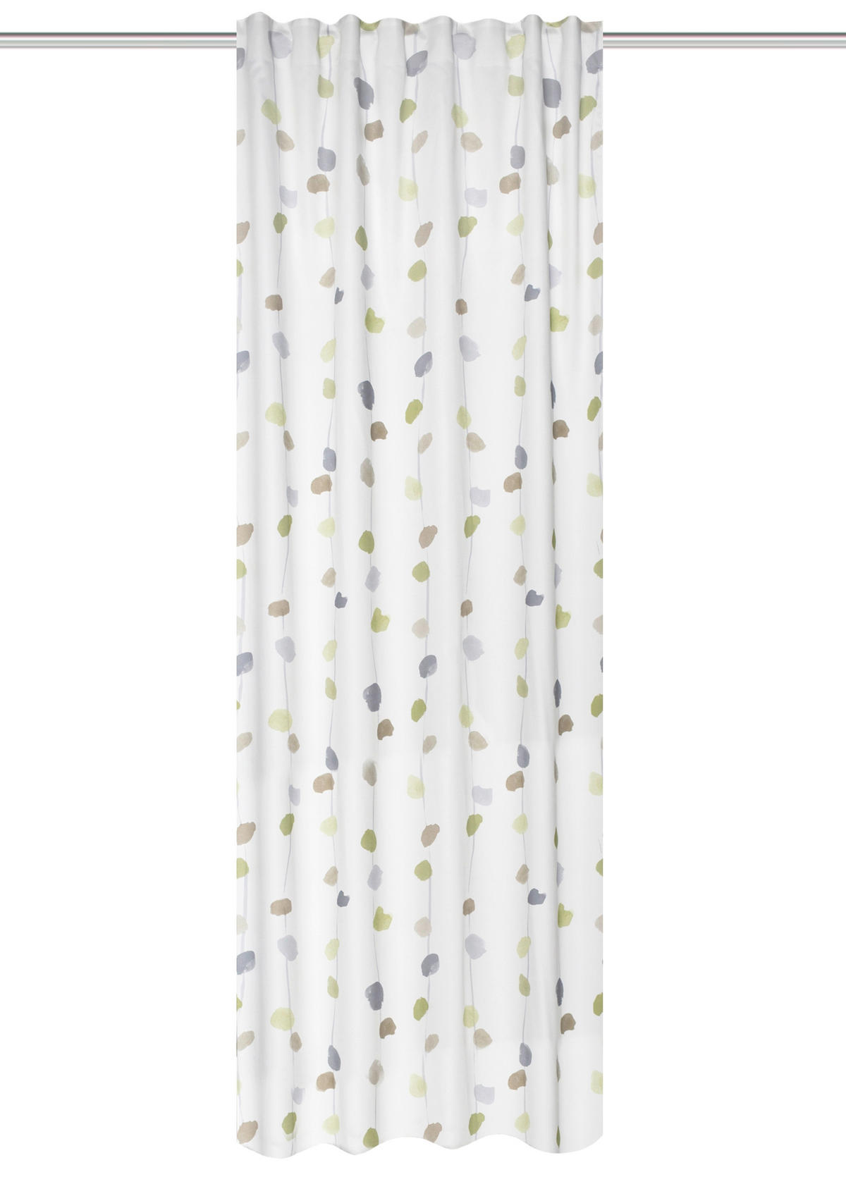 FERTIGVORHANG blickdicht  - Grün, KONVENTIONELL, Textil (135/245cm)