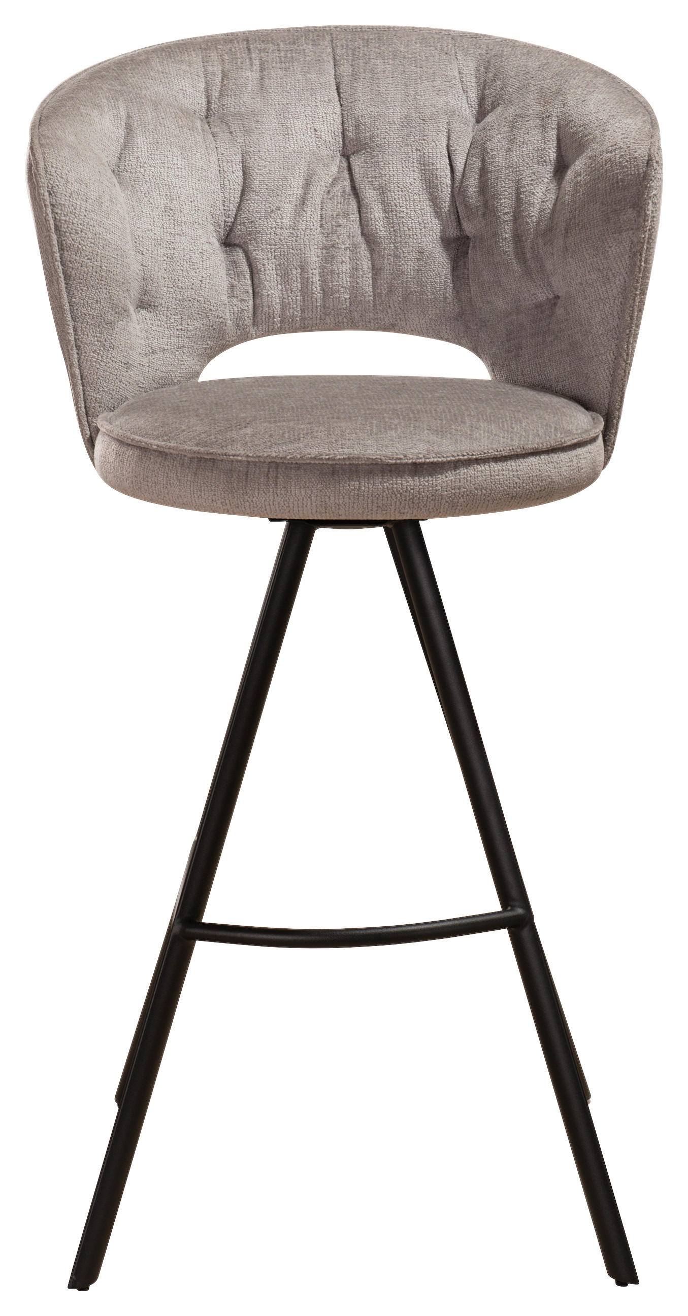 BARPALL i grå  - svart/grå, Design, metall/textil (54/103/54cm) - Novel