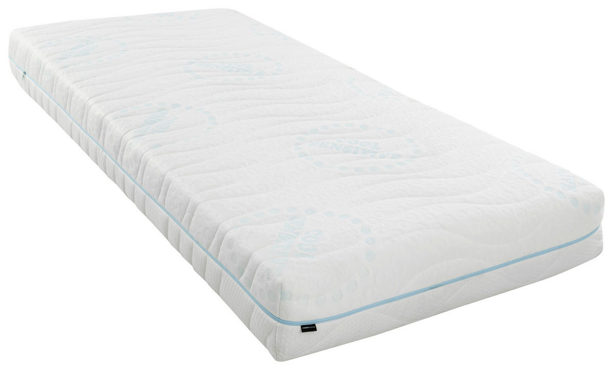 TASCHENFEDERKERNMATRATZE 90/200 cm Höhe ca. 23 cm 7 -Zonen - Weiß, Basics, Textil (90/200cm) - Sleeptex