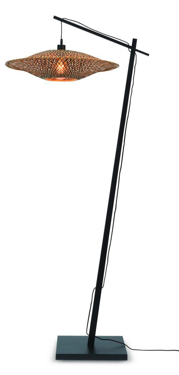 STEHLEUCHTE 60/176 cm - Schwarz/Naturfarben, Trend, Holz (60/176cm) - Good & Mojo