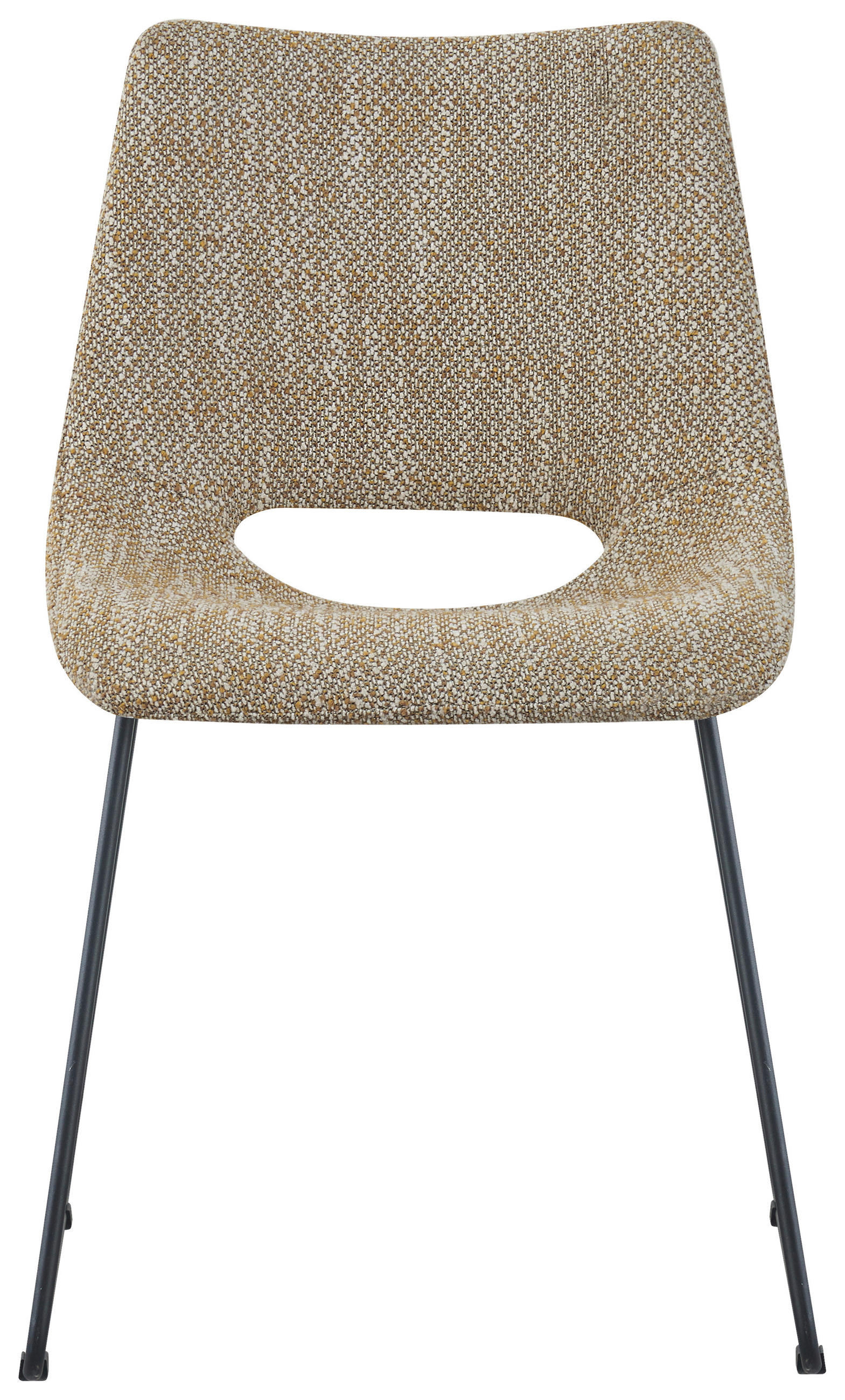 STUHL - Gelb/Schwarz, Design, Textil/Metall (48/79/56cm) - Stylife