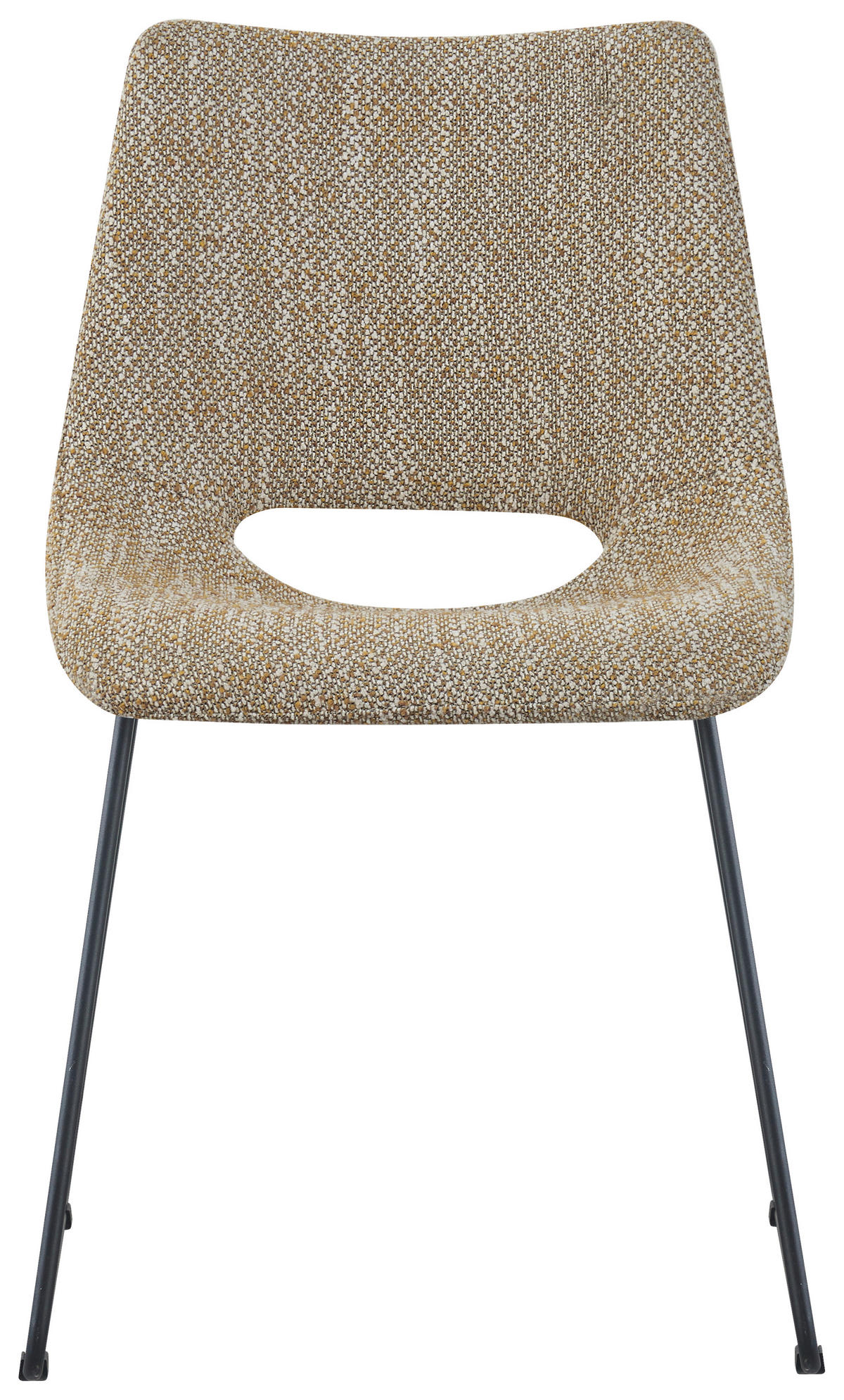 STUHL - Gelb/Schwarz, Design, Textil/Metall (48/79/56cm) - Stylife