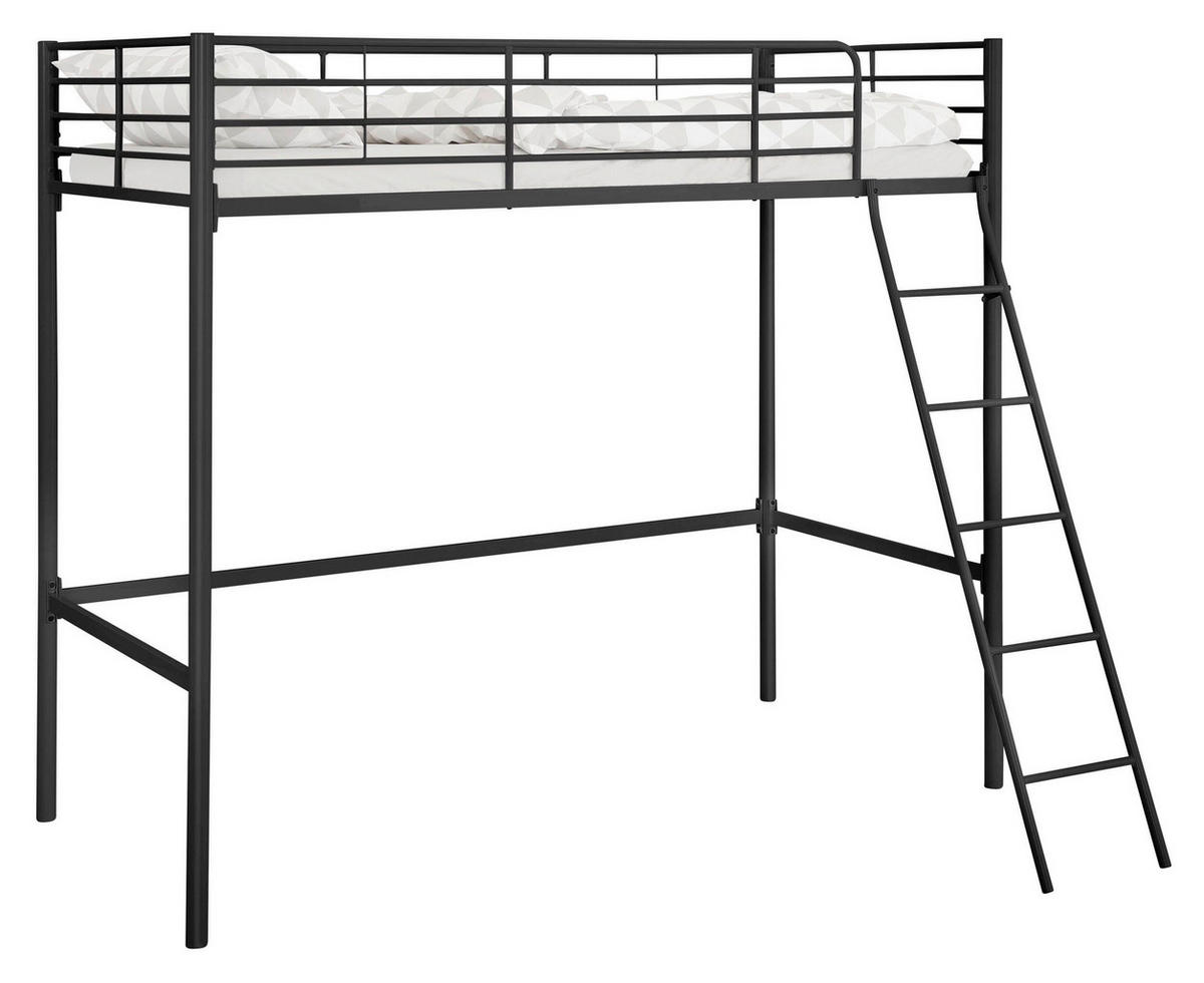 HOCHBETT 90/200 cm  - Schwarz, Design, Metall (90/200cm) - MID.YOU