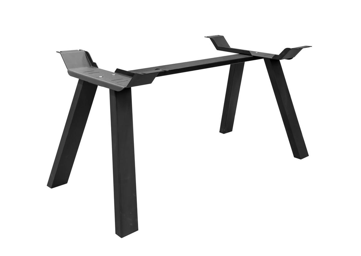 ESSTISCH in Holz 200/100/75 cm  - Schwarz/Braun, Natur, Holz/Metall (200/100/75cm) - Livetastic