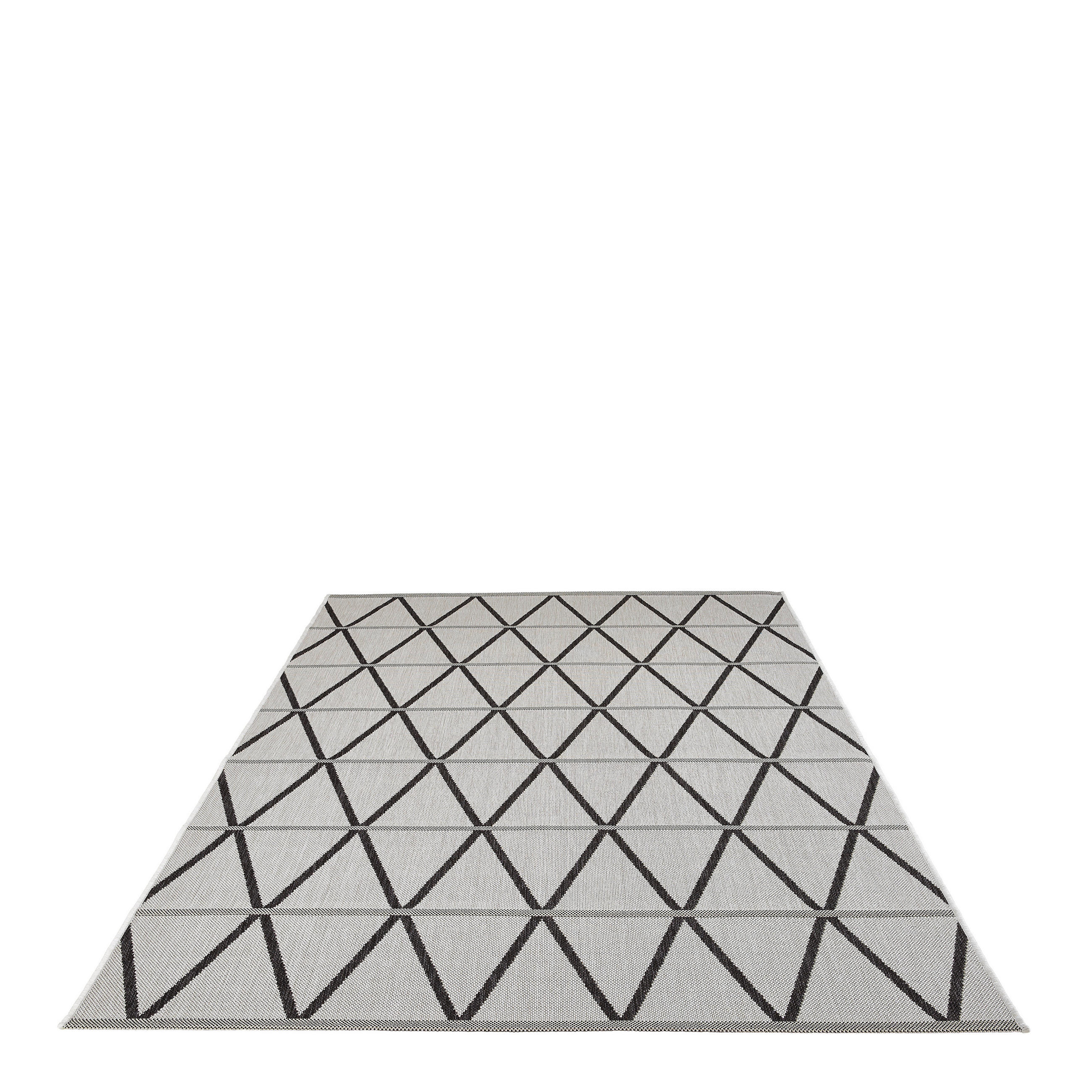 OUTDOORTEPPICH 160/230 cm Naturalle Grau, Schwarz  - Schwarz/Grau, Design, Textil (160/230cm) - Novel