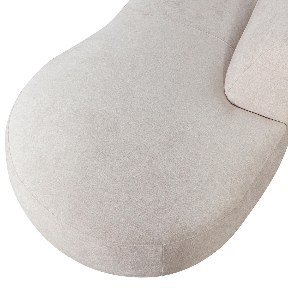 ECKSOFA Polly Sandfarben Webstoff  - Sandfarben/Schwarz, Design, Textil (150/353/245cm) - Livetastic