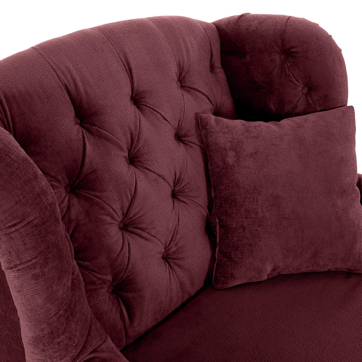 XXL-SESSEL - Bordeaux/Schwarz, Design, Holz/Textil (127/106/149cm) - Landscape