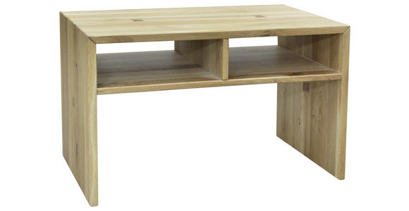 BEISTELLTISCH 25/65/40 cm Eiche vollmassiv Eichefarben - Eichefarben, Natur, Holz (25/65/40cm) - Linea Natura