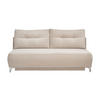 SCHLAFSOFA in Cord Beige  - Chromfarben/Beige, Modern, Textil/Metall (198/90/100cm) - Livetastic