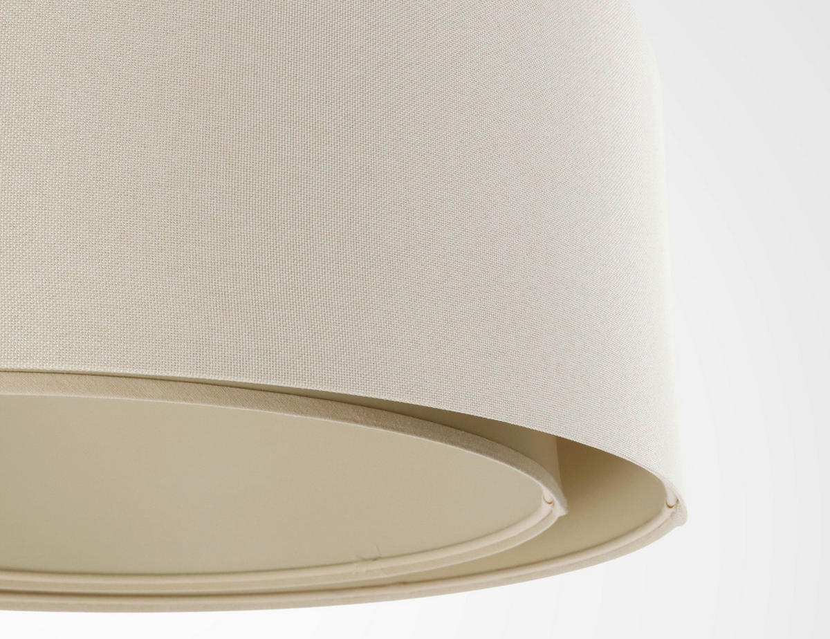 HÄNGELEUCHTE Boho 50/88 cm   - Beige/Creme, Design, Kunststoff/Textil (50/88cm)