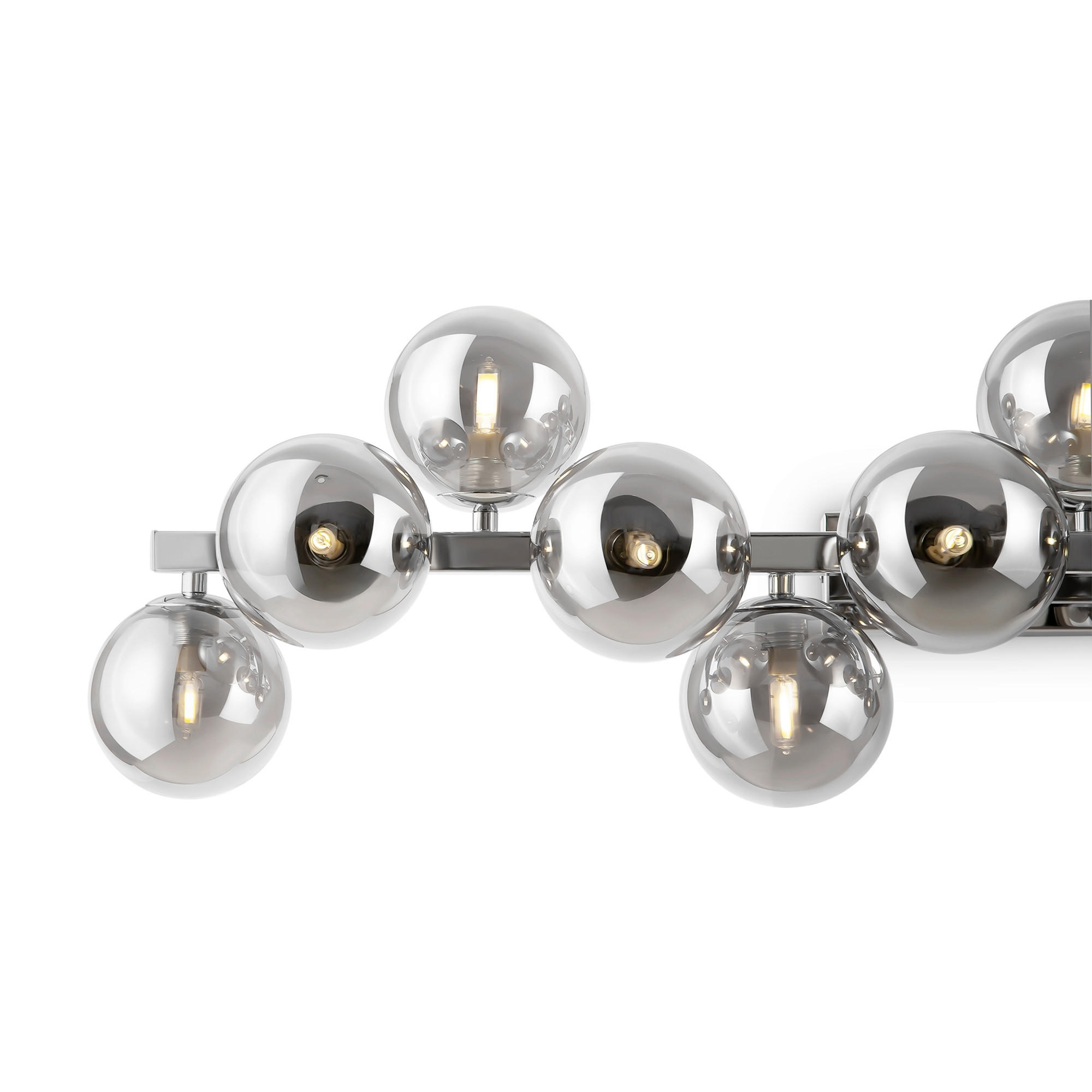 WANDLEUCHTE - Chromfarben/Grau, Trend, Glas/Metall (24/95/23cm) - MAYTONI