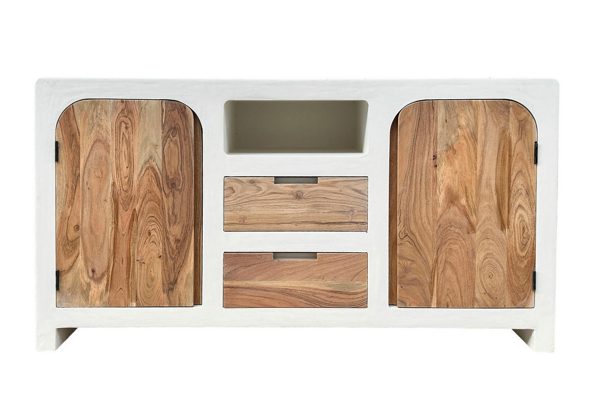 SIDEBOARD 150/80/40 cm  - Naturfarben/Weiß, Design, Holz/Holzwerkstoff (150/80/40cm) - MID.YOU