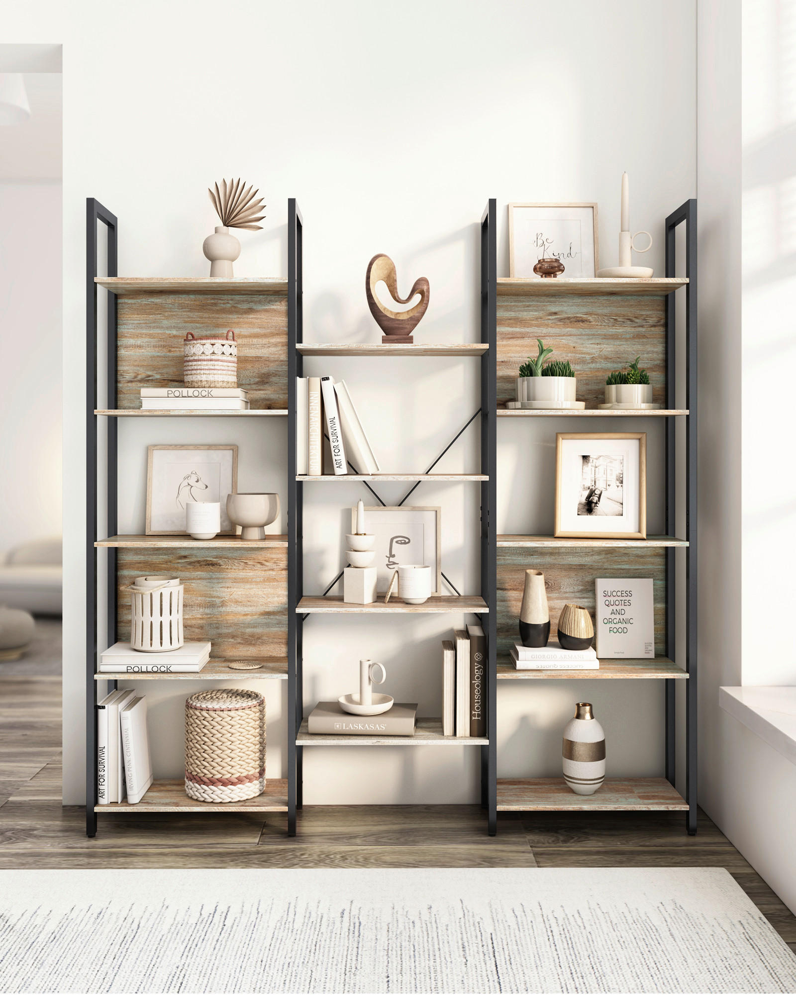 AKTENREGAL 158/166/24 cm  - Schwarz/Braun, Basics, Holzwerkstoff (158/166/24cm) - Boxxx