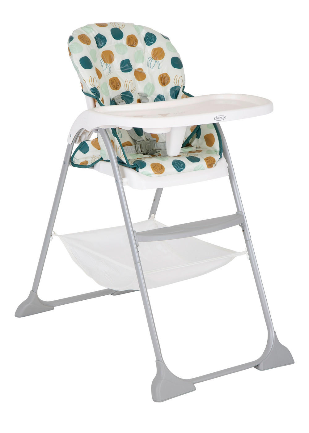 KOMBIHOCHSTUHL SnackEase Multicolor Organze  - Multicolor, Basics, Kunststoff (61,2/103/86cm) - Graco