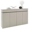 SIDEBOARD 180/111/40 cm  in Kaschmir  - Kaschmir/Schwarz, Design, Holzwerkstoff/Kunststoff (180/111/40cm) - Voleo