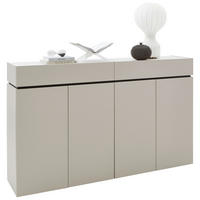 SIDEBOARD 180/111/40 cm  in Kaschmir  - Kaschmir/Schwarz, Design, Holzwerkstoff/Kunststoff (180/111/40cm) - Voleo