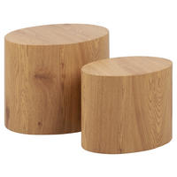 SET MIZIC, barve hrasta  - barve hrasta, Trend, leseni material (33/48/40cm) - MID.YOU