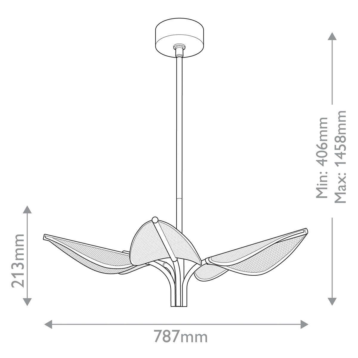 LED-KRONLEUCHTER Alora 21,3/78,7 cm  - Messingfarben, KONVENTIONELL, Kunststoff/Metall (21,3/78,7cm) - Elstead Lighting