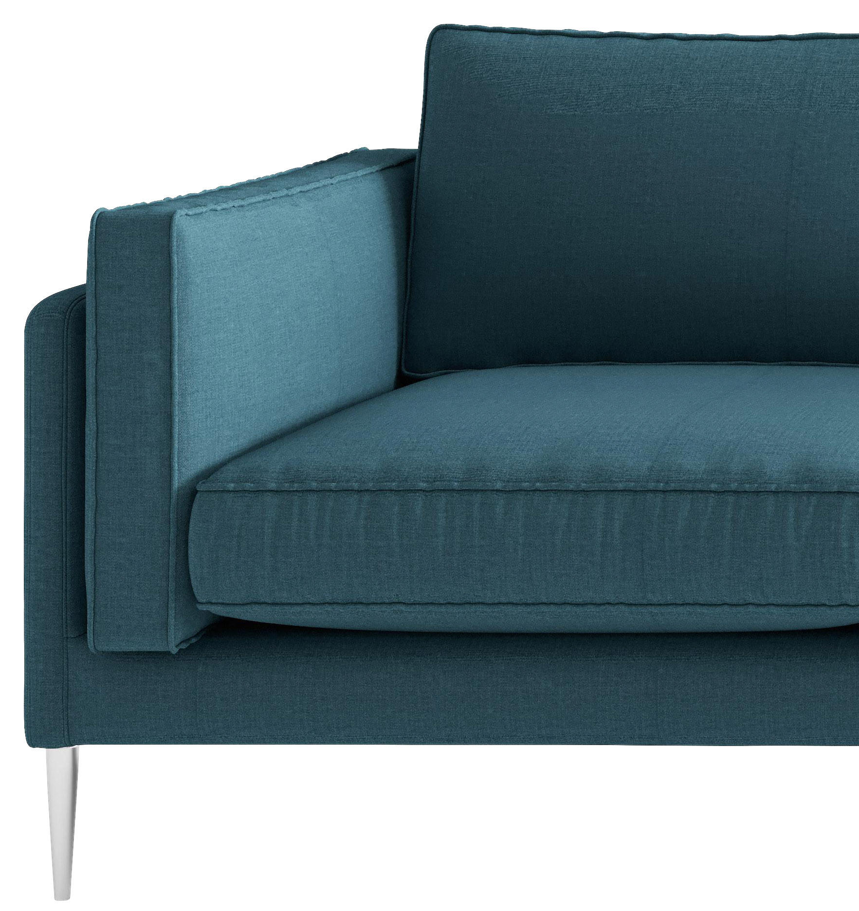 Thumbnail - Livetastic Sitzgarnitur Austin, Petrol, Textil, 3-teilig, Made in EU, erweiterbar, Wohnzimmer, Sofas & Couches, Sitzgarn...