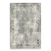 TKANÝ KOBEREC, 80/150 cm, krémová, šedá, světle šedá, tmavě šedá - šedá/krémová, Konvenční, textil (80/150cm)