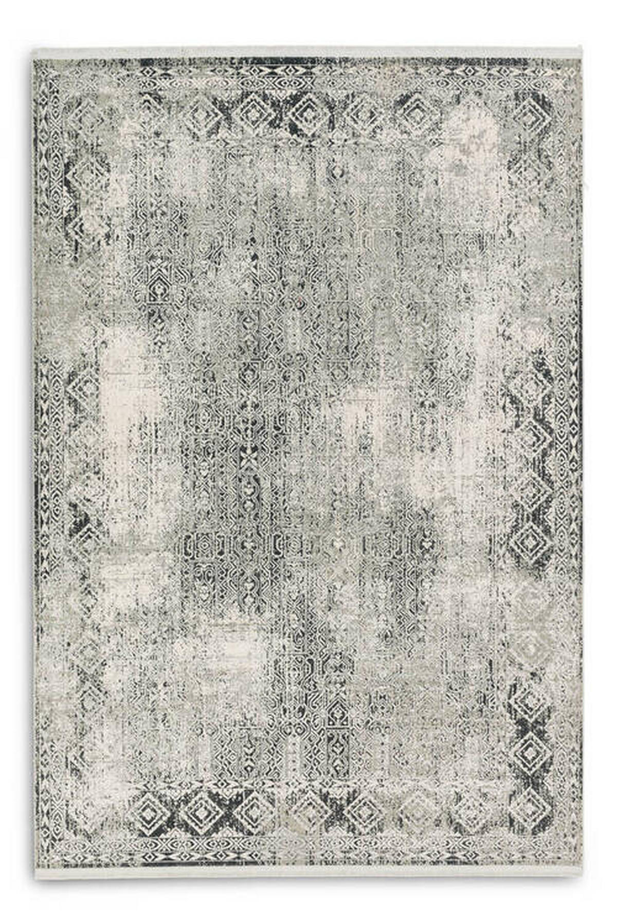 TKANÝ KOBEREC, 80/150 cm, krémová, šedá, světle šedá, tmavě šedá - šedá/krémová, Konvenční, textil (80/150cm)