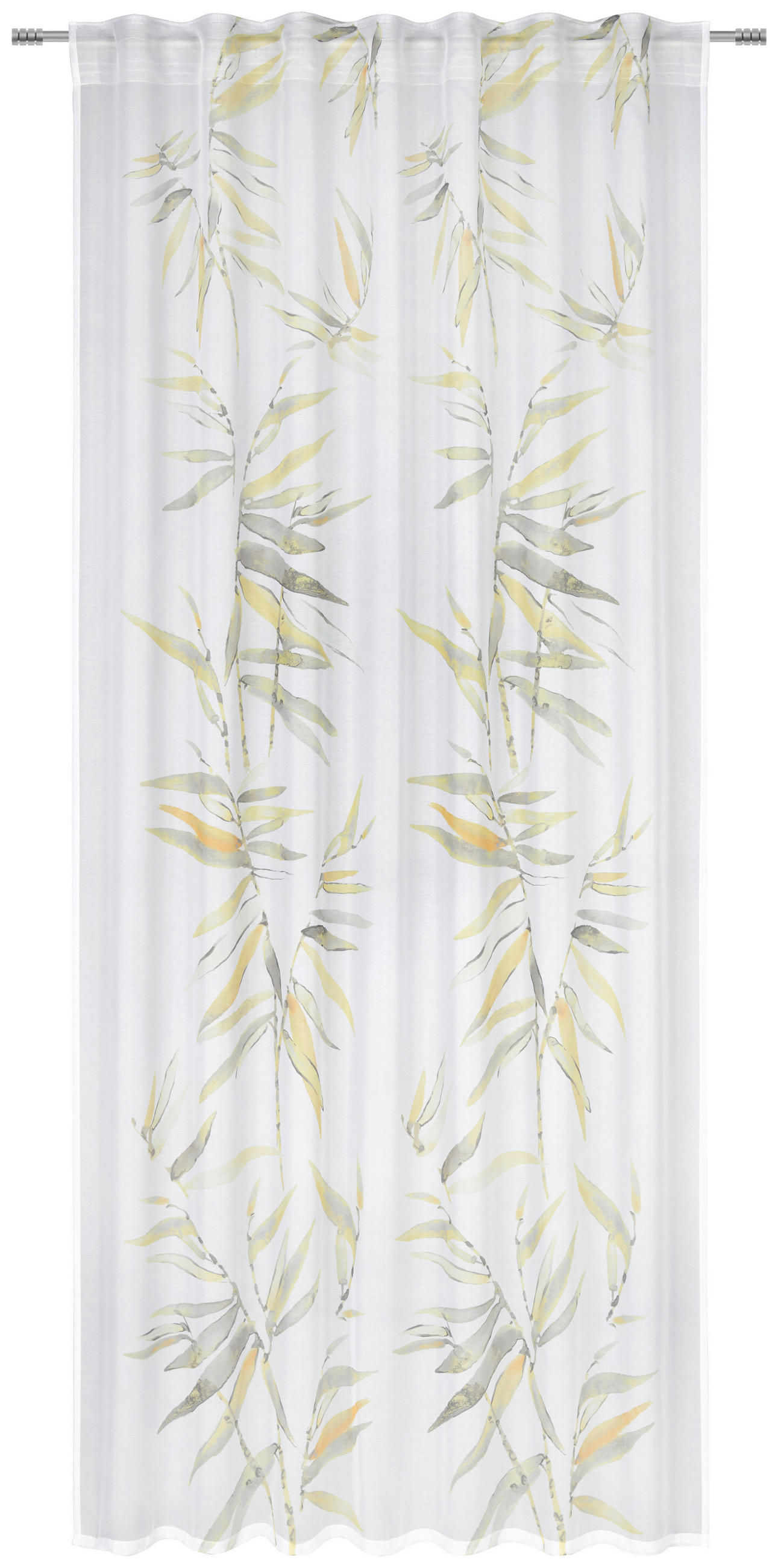 KÉSZFÜGGÖNY áttetsző  - sárga, Design, műanyag (140/245cm) - Esposa