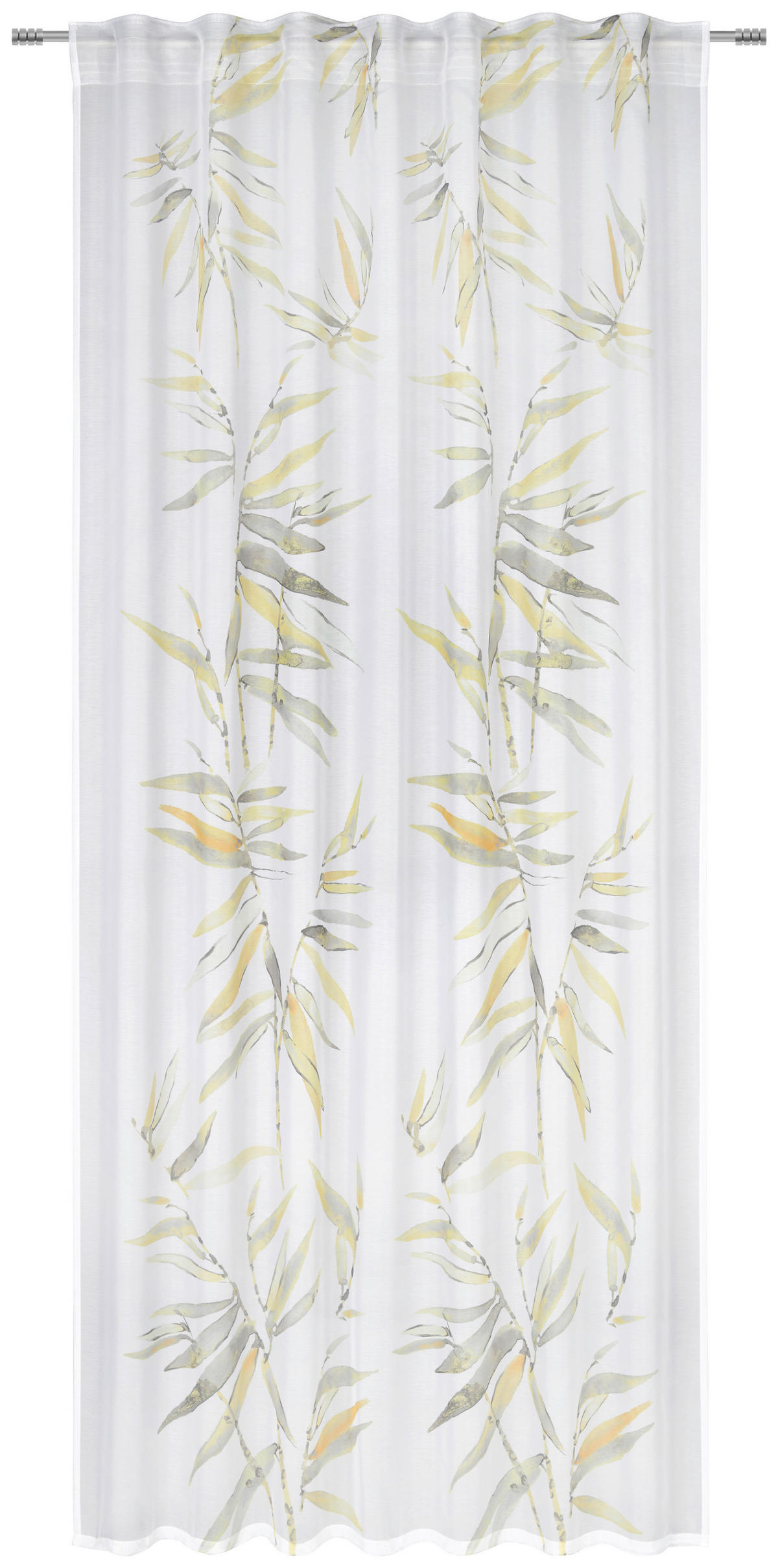 KÉSZFÜGGÖNY áttetsző  - sárga, Design, műanyag (140/245cm) - Esposa