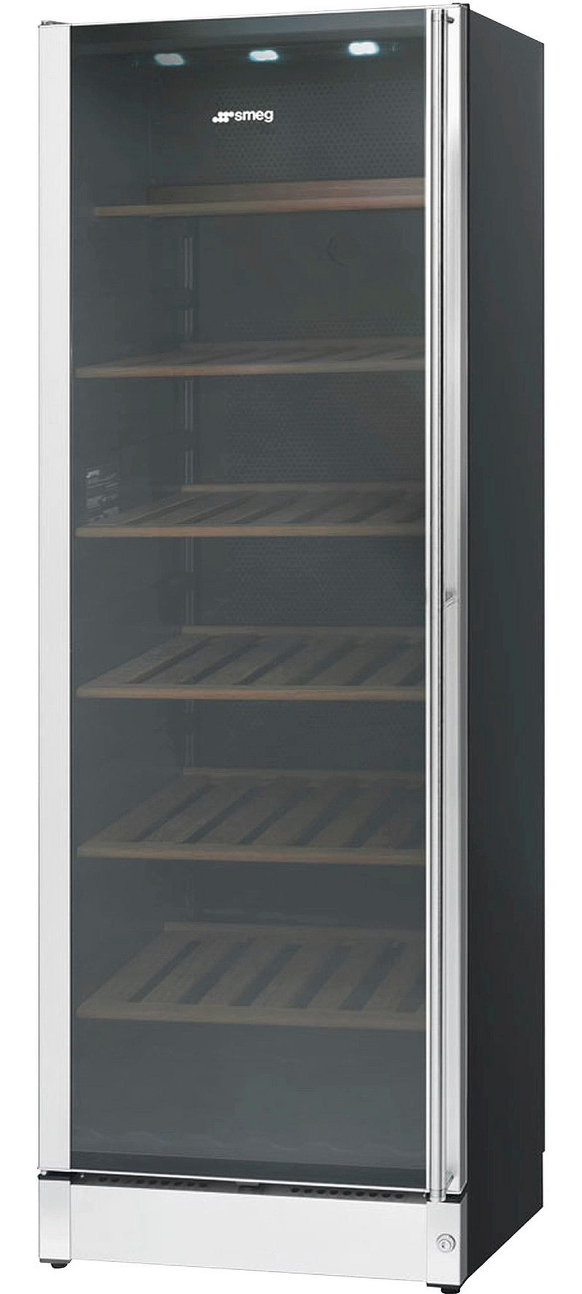 WEINKÜHLSCHRANK SCV115G  - Edelstahlfarben, Basics, Metall (65/185/60cm) - SMEG