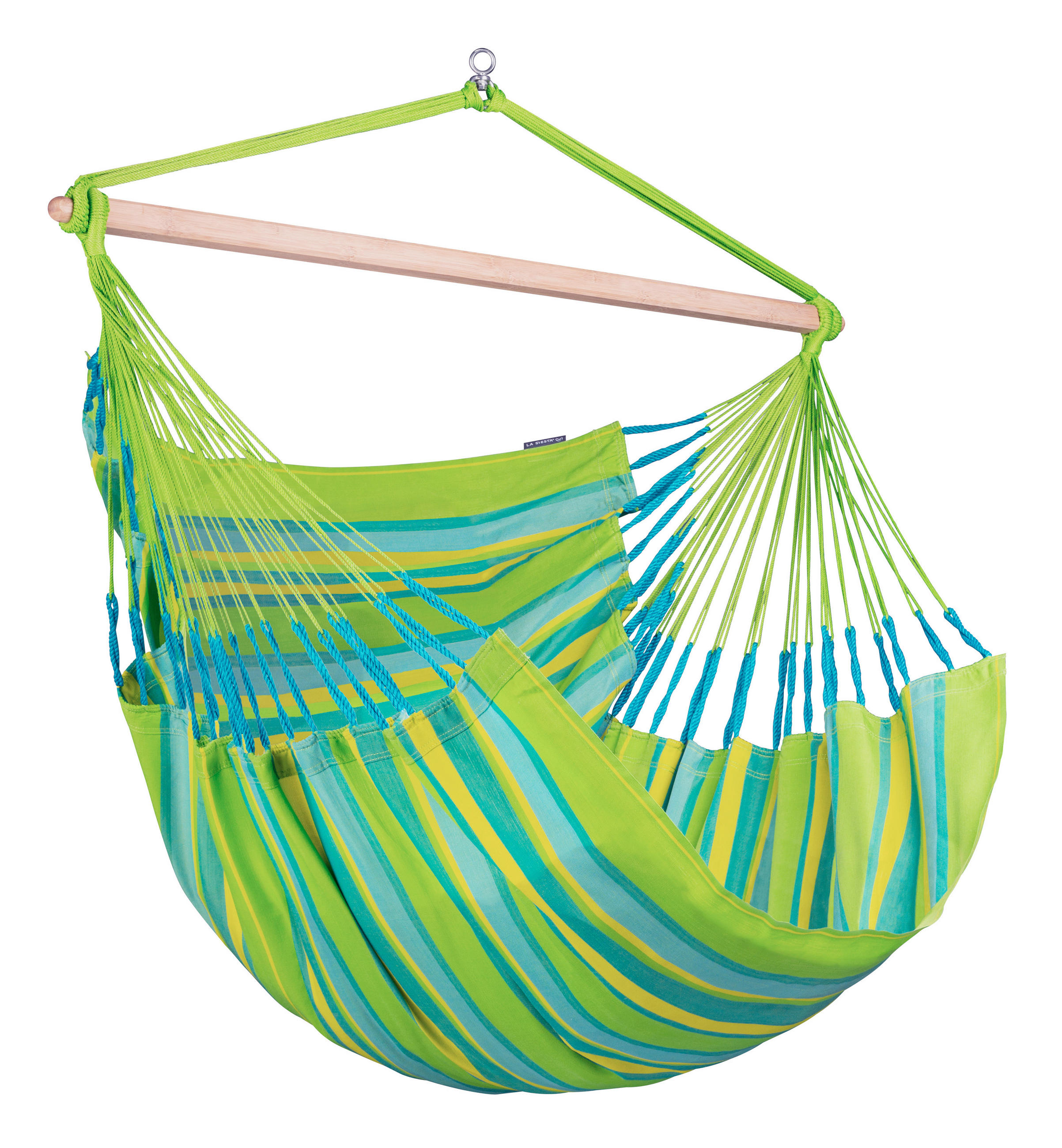 La Siesta Hängesessel Kingsize Outdoor Gelb, Grün, Hellgrün 140x170x210 cm