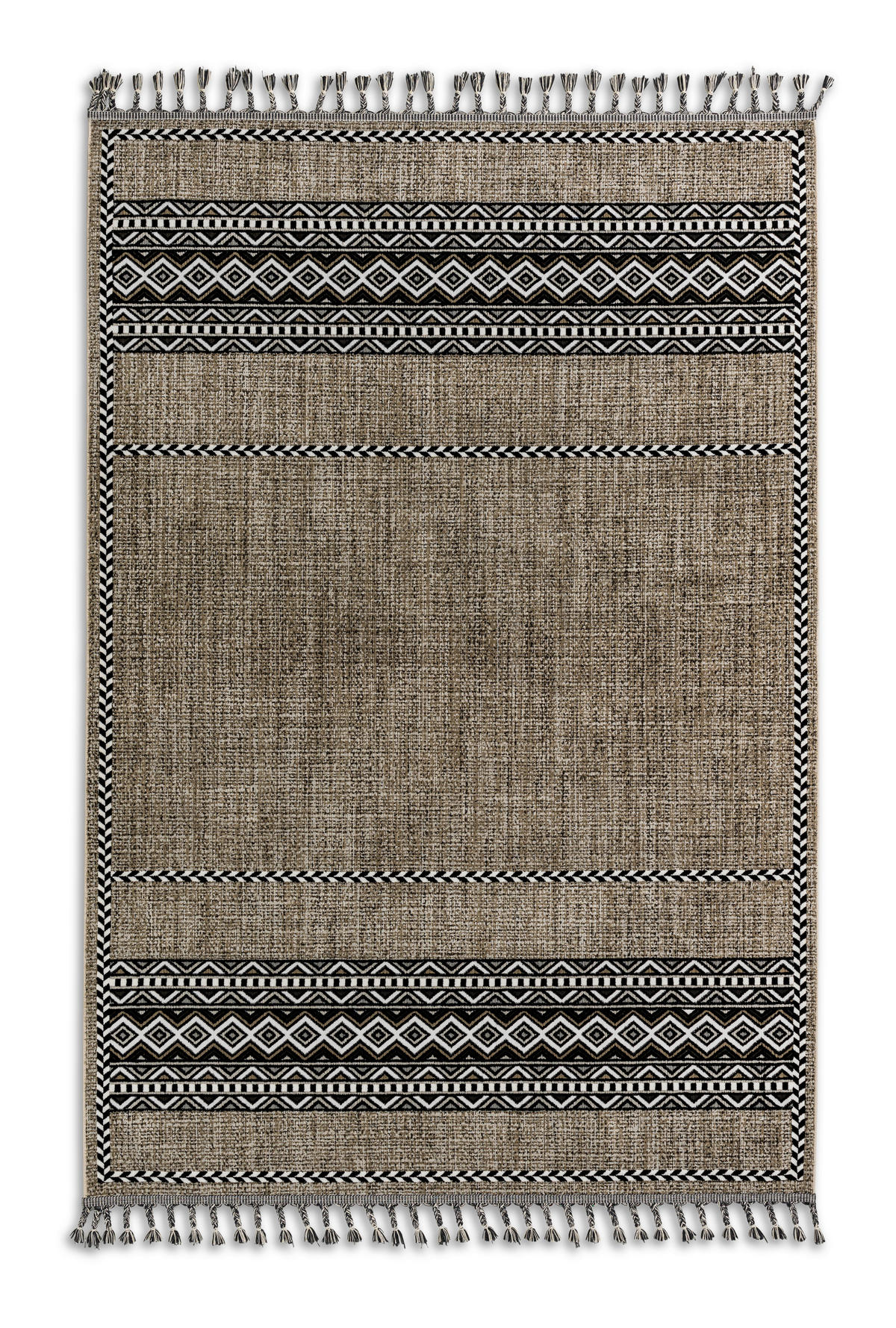 WEBTEPPICH 200/290 cm Ravenna Schwarz, Beige  - Beige/Schwarz, Design, Textil (200/290cm) - Novel