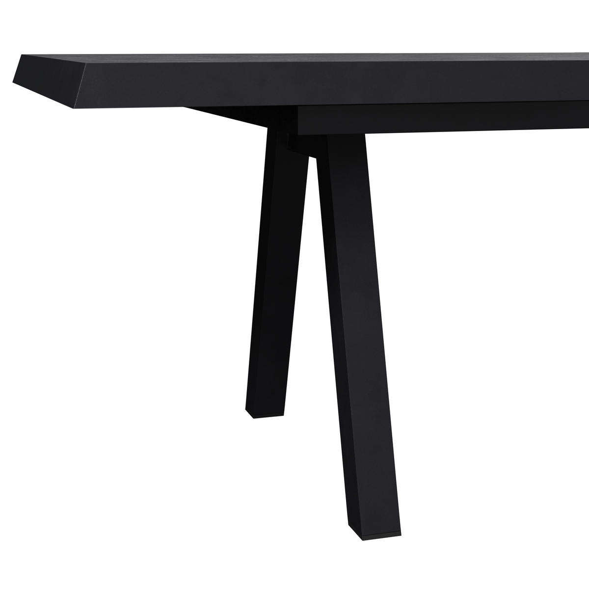 AUSZIEHTISCH Anthrazit rechteckig  ausziehbar, in verschiedenen Größen erhältlich  - Anthrazit, Design, Stein/Metall (160-210/100/77cm) - Ambia Garden